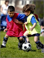 Children Playing Soccer