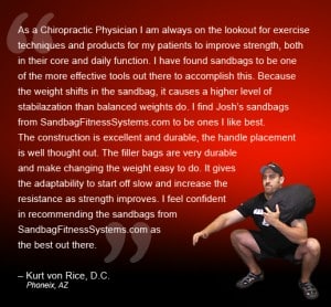 Sandbag Testimonial