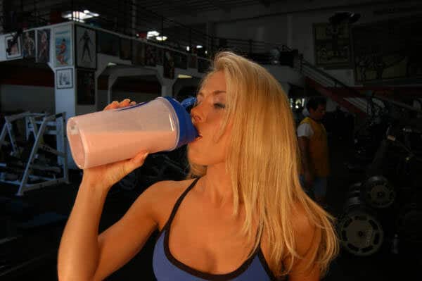 Protein Shake Woman