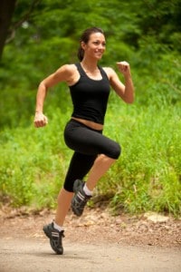 Woman Sprinting