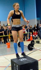 Woman Box Jumps