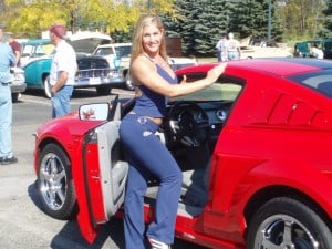 Fitness Girl in Car