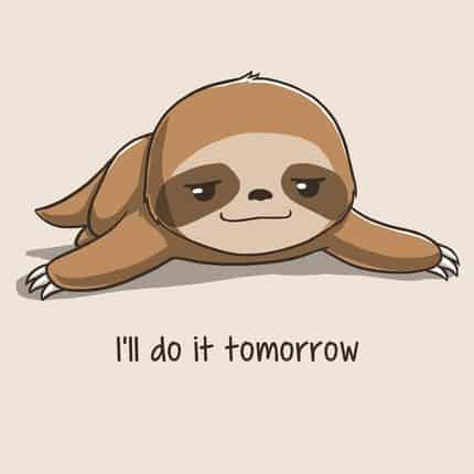 procrastination badger