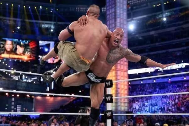 the rock wrestling