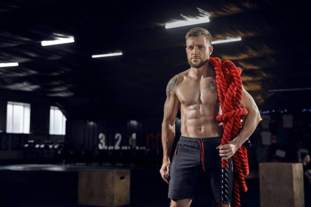 fitness gym battle ropes