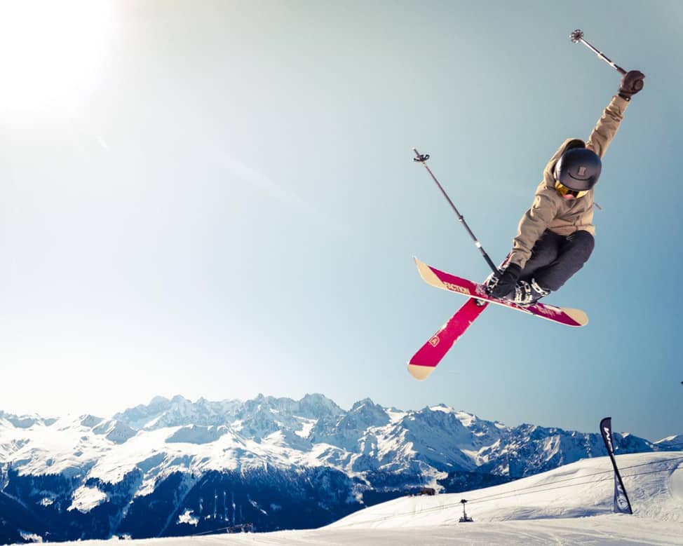 skiing tricks and stunts