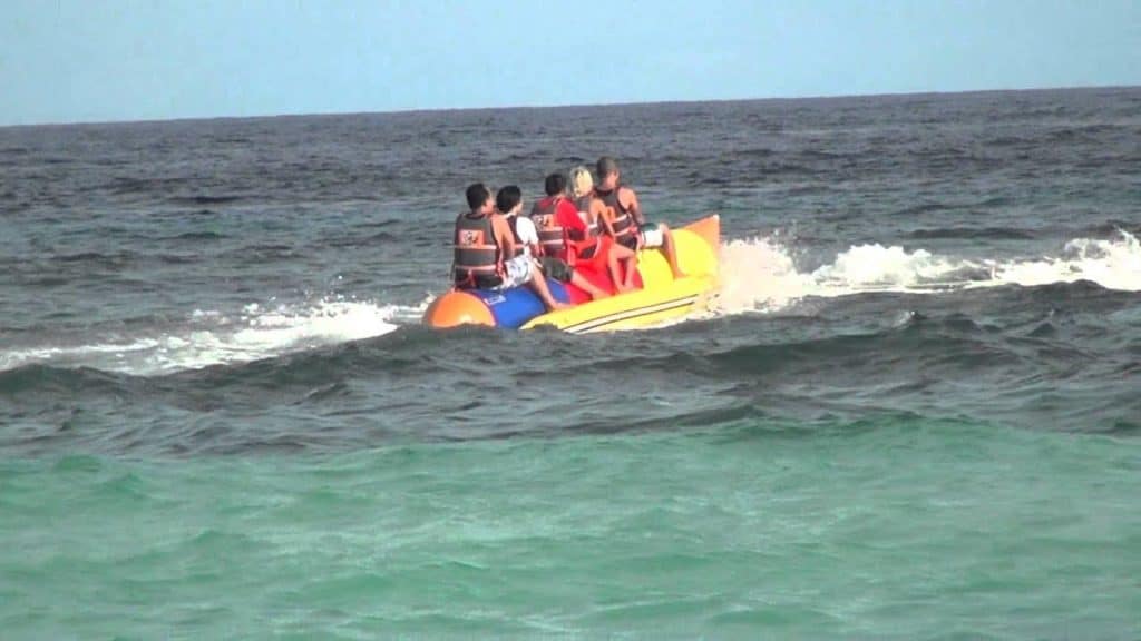 water sports: banana boating