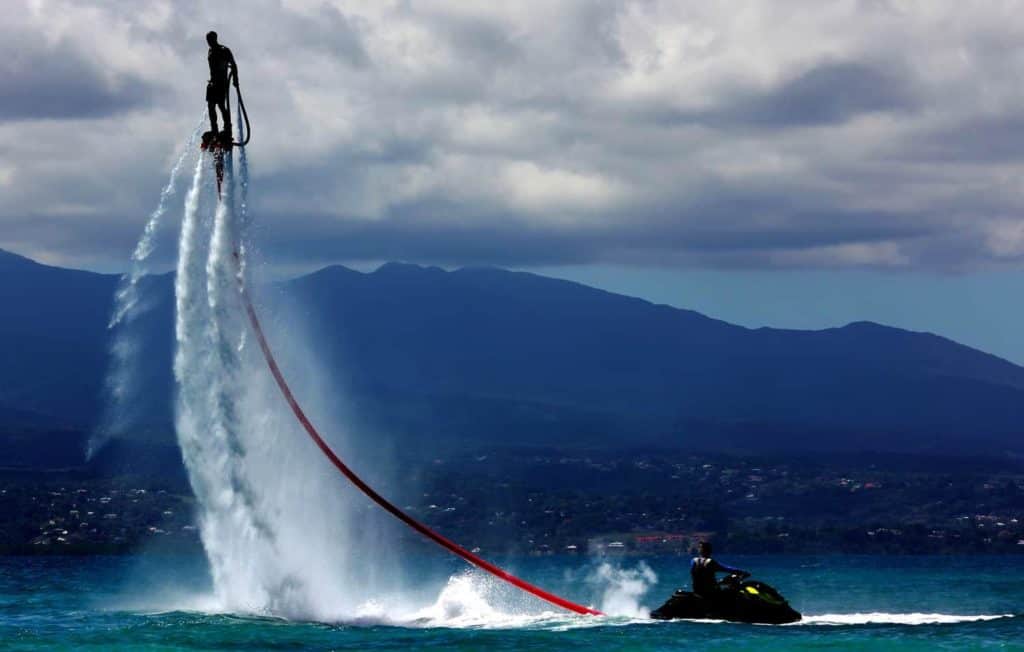 water sports: flyboarding