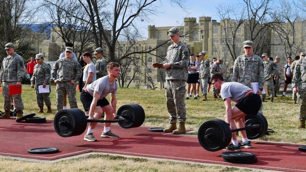Army Combat Fitness Test deadlifts