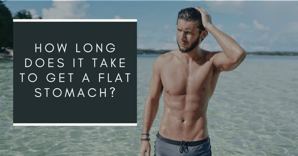 The man wanted to get a flat stomach, so he did.