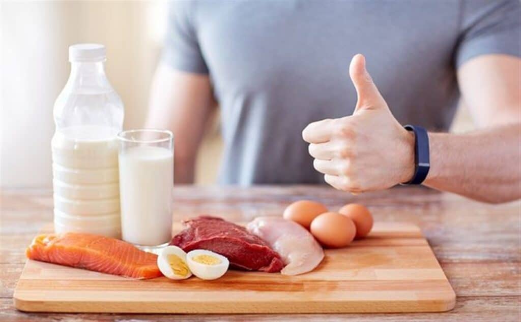 foods to satisfy high-quality protein intake like fish, eggs, and chicken